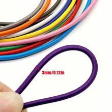 5 Yards 3mm Round Elastics Bungee Shock Cord Elastic Rope Rubber Band Strap String Cordon Shoelaces Sewing Accessories - Multicolor - View 3