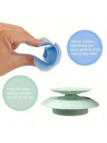 Press - Type Closed Sink Floor Drain Cover, Drain Plug, Sink Filter Plug, Sewer Odor - Proof Filter, Random Color