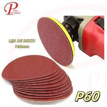 Discos de Lijado Redondos de Uds de Lija Gancho y Bucle para Amoladora y Herramienta Durabilidad 5 pieza - 04257 - Ver 1