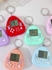 1个经典电子宠物机钥匙扣，内置168种虚拟宠物，迷你游戏钥匙扣挂件，背包挂件，可用于养成和玩游戏，适合生日和游戏派对（含纽扣电池），汽车配件，包包挂饰，可爱哥特风，Y2K风格，万圣节配件，教师节圣诞节礼物创意，包包挂饰，汽车配件，送给朋友或姐妹