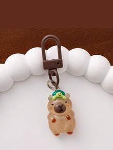 1 件/4 件卡通夜灯可爱水豚钥匙扣夜光吊坠情侣钥匙扣树脂装饰动物钥匙扣小吊坠包饰装饰吊坠汽车钥匙扣钥匙圈装饰配件，生日派对毕业典礼活动礼物赠送礼物。汽车配件哥特 Y2k