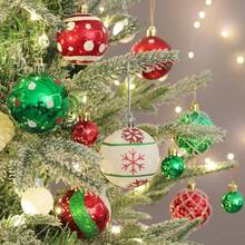 42pcs/Set Christmas Ball Ornaments Decoration Pendant Party Supplies Gift Box Set