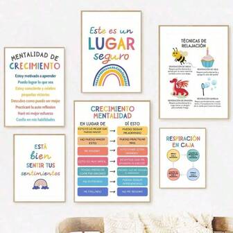 1 pieza Pintura decorativa para habitación infantil de estilo nórdico con arcoíris, póster creativo y personalizado, pintura de fondo para sala de estar y sofá, pintura colgante en lienzo para decoración del hogar, con opción de marco de madera