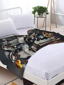 Kawss Kawaii Kaw Animation Theme Flannel Blanket - ,Print Blanket Living Room, Sofa And Travel - Gorgeous Mixed Color Gifts For Friends And Family, Double-Layer Blanket Comfortable Bedroom Decoration