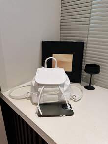 Unique Design Women's Backpack, 2025 New Fashion Versatile Bucket Bag, School Backpack - White - View 9