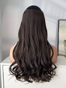 5 lọn tóc nối kẹp dài 22 inch, màu vàng ánh nâu đậm, dành cho nữ. - màu nâu - Xem 4