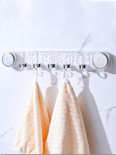 Crochets muraux modernes en plastique avec ventouse, crochets à joint hermétique sans perçage pour serviettes, cuisine, salle de bain et organisation de la maison