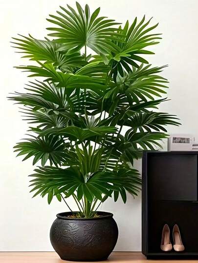 Artificial Palm Tree Plants Decorative Fake Tropical Areca Floor Plant For Home Office