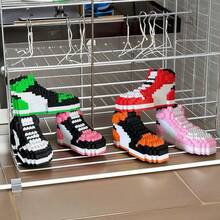 Giày khối xây dựng sáng tạo, Đồ chơi lắp ráp, Đồ trang trí, Giày thể thao, Câu đố 3D, Đồ chơi sưu tập và Quà tặng sinh nhật cho bạn bè - nhiều màu - Xem 2