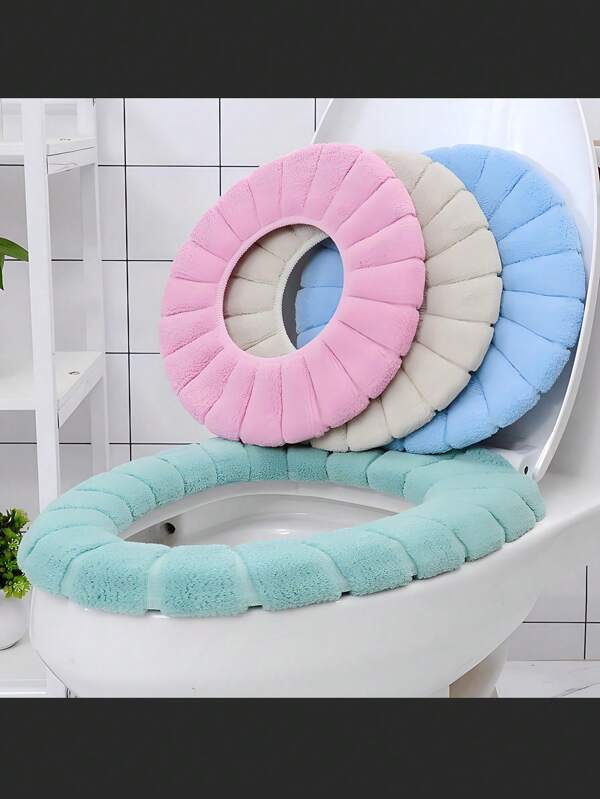 1/4 Piece Creative Pumpkin Pattern Universal Toilet Seat Cover, Washable Toilet Seat Cushion