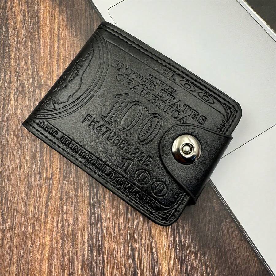 Portable Us Dollar Wallet, Multi-Card Slots Card Holder, Perfect Purse For Daily Use , Wedding - Black - View 1