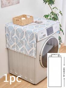 1/2 piezas Funda de tela moderna y minimalista de estilo nórdico para electrodomésticos, con estampado geométrico en forma de diamante en color azul, apta para decoración del hogar, microondas y electrodomésticos de cocina