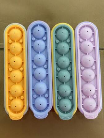 1set/2pcs, Ice Ball Mold, Home-Use Ice Cube Tray For Summer, Quick-Freezing Press-Style Ice Mold