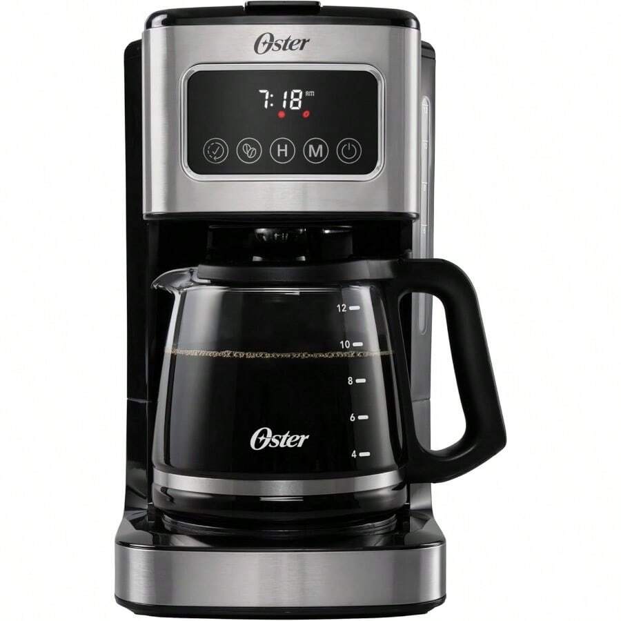 ® Cafetera Programable, Pantalla Táctil, Jarra de Vidrio, de 12 Tazas, Negro y Acero Inoxidable, BVSTDC4403 - Tipo de Enchufe A USA (110-127V) - Ver 1