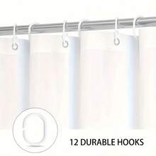 [1/4 Piece Modern Ocean Shower Curtain Set] 1/4 Piece Modern Artistic Home Decor Ocean, Beach, Moon Print Shower Curtain Set, All-In-One Bathroom Decoration, Including Waterproof Shower Curtain With Hooks, Non-Slip Mat, Toilet Seat Cover, U-Shaped Rug, Bathtub Divider, Bathroom Accessories, Household Essentials - Blue - View 10