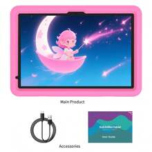 Unleash Their Potential! This Android 14 Kids' Tablet Features An 8-Core Processor, 8GB RAM (4GB + 4GB Expansion), And 128GB Storage For Endless Learning And Fun On Its 10.1-Inch 1280*800 IPS HD Screen. Stay Connected With 5G WiFi + WiFi 6, Enjoy Hours Of Play With The 8000mAh Battery, And Capture Memories With Dual Cameras. Parents Love The Parental Controls And Pre-Installed Educational Apps, All Safe In A Durable Protective Case!