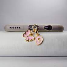 1pc Butterfly And Letter Dust Plug Compatible With Iphone Charging Port Type-C Charging Port Data Port Plug. Compatible With Mi Oppo Vivo Samsang Iphone5-16 Earphone
