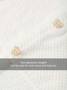 1pc Coral Fleece Super Soft Fiber Hair Towel Wrap For Women, Anti-Frizz With Elastic Strap, Quick Drying For Wet, Long, Curly Hair, Ideal For School, Travel, Home Use - Multicolor - View 3