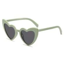 pokemon 1 pieza Nuevas gafas de sol con forma de corazón, diseño único, para hombres y mujeres, apropiadas para fiestas europeas y americanas, para famosos en línea y fotos callejeras