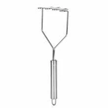 1pc Stainless Steel Wave Potato Masher - Ideal For Kitchen Vegetable And Fruit Puree, Kitchen Essentials | Modern Kitchen Tool | Durable Kitchenware - Silver - View 5