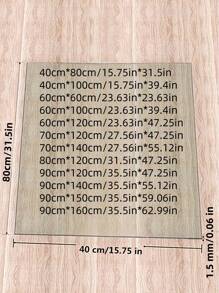 1 buc. Covoraș de protecție pentru suprafața mobilierului, dreptunghiular/pătrat, transparent, din sticlă moale, cu grosimea de 1,5 mm, minimalist, din PVC, potrivit pentru măsuțe de cafea, noptiere, dulapuri, mese de sufragerie, birouri de calculator, birouri de birou, esențial pentru viața de zi cu zi în toate anotimpurile