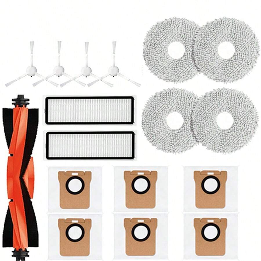 Accessories Kit Replacement For Xiaomi Robot Vacuum X20+ X20 Plus X10+ X10 Plus Robot Vacuum Cleaner Parts Main Side Brush Hepa Filter Mop Cloth Dust Bag Accessories - Multicolor - View 1