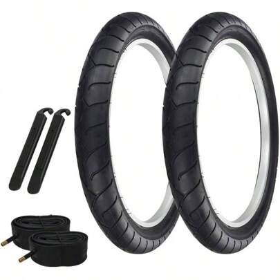 Pair Of Bicycle TIRE Fat Bike BMX/Electric Slick Clincher TIRE In 24 X 4.1/4 Black/Black SIDEWALL(2) Tires W/Tubes  TIRE LEVERS P1077