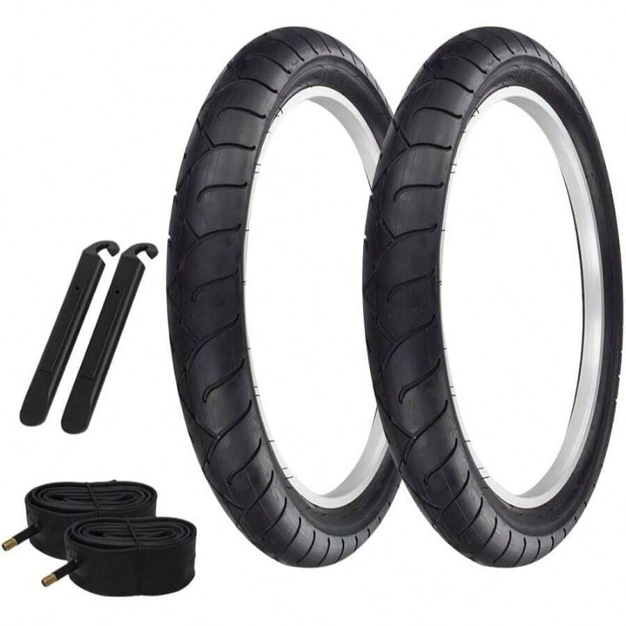 Pair Of Bicycle TIRE Fat Bike BMX/Electric Slick Clincher TIRE In 24 X 4.1/4 Black/Black SIDEWALL(2) Tires W/Tubes  TIRE LEVERS P1077