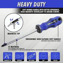 CARTMAN 59-In-1 Precision Screwdriver Set Professional Magnetic Repair Tool Kit For Small Machinery Office Equipment Computers - 10 件裝 - 查看 12