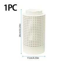 1 pezzo Compostiera in PVC salvaspazio per il compostaggio dei vermi, adatta per piccoli vasi e giardini, in materiale plastico rotondo a prova di odori, ideale per la cura del prato, tubo per il compostaggio del tè di vermi, laghetto per gamberi, aiuola di fiori, drenaggio del fondo dello stagno dei pesci, rotondo a prova di odori, ideale per la cura del prato - Tubo per il compostaggio del tè di vermi, filtro per laghetto, drenaggio del fondo dell'acquario, con coperchio a vite, tubo per il compostaggio dei vermi per l'orto - Salvaspazio, bianco - Perfetto per il giardino e la cura del prato