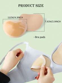 1 Par de Rellenos de Sostén Adhesivos, Almohadillas de Silicona Levantadoras de Pecho Impermeables para Mujeres, para Trajes de Baño, Bikinis, Vestidos y Trajes de Baño