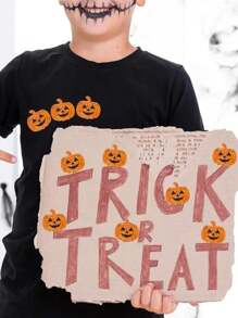 500 张/卷全息南瓜贴纸，可重复使用的橙色闪光贴纸，适用于万圣节派对装饰，适用于工艺品、剪贴簿、信封和礼品，耐用粘合剂 - 适用于笔记本电脑、信封、杯子、剪贴簿、派对 - 非常适合用作礼物和装饰品！