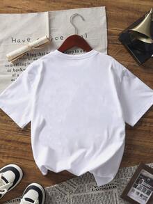 新款女士柔软百搭休闲 T 恤，时尚宽松圆领透气小众设计流苏五角星印花，春夏