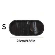 2pcs Vanity Tray Set, Decorative Tray, Black Silicone Storage Tray Suitable For Sink, Bathtub, Kitchen Sink And Bathroom, Makeup Room Decor,Makeup Bag,Travel Essential - Black - View 8