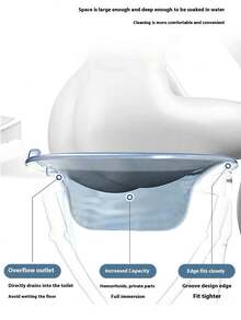 1 pieza Bidé terapéutico para cuidado pélvico, para uso unisex, maternidad, personas de la tercera edad, hospitales y hogares de ancianos, sin uso de manos