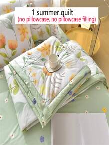 1pc Soy Fiber Printed Summer Quilt/Air Conditioning Quilt
