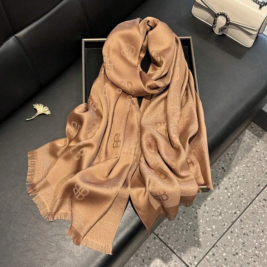 2025 Malasia Última Moda de Tudung Bawal Estampado Bohemia Hijab Pañuelo Envolturas Premium Voile Suave Pañuelo Musulmán Protección Solar - Negro - Ver 1