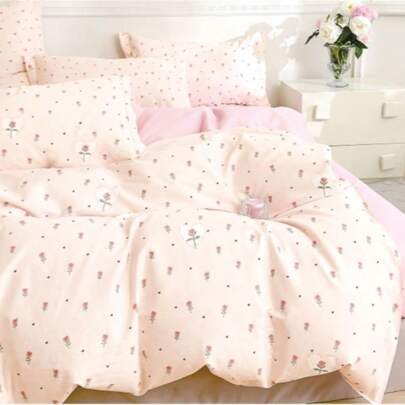 3 Stücke/Set 100% Baumwoll Bettbezug & Kissenbezug Set, geeignet für alle Jahreszeiten