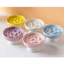 陶瓷慢食碗，加高猫碗，保护颈部，防倾倒，宠物食盆