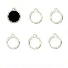 2025newDog Tag Silencer Extra Large Silicone Round Protector For Pet ID Tags 6 Pieces Clear Lightweight Soundless - Clear - View 1