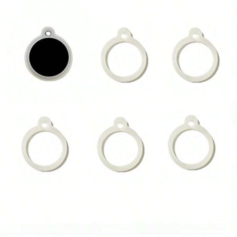 2025newDog Tag Silencer Extra Large Silicone Round Protector For Pet ID Tags 6 Pieces Clear Lightweight Soundless - Clear - View 1