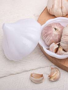 1/3/6个装水果蔬菜造型食品保鲜盒 - 牛油果、柠檬、洋葱、番茄、大蒜、甜椒保鲜盒，多功能厨房食品保鲜盒，适用于冰箱储存、露营、用餐和食品准备 - 彩色 - 查看 7