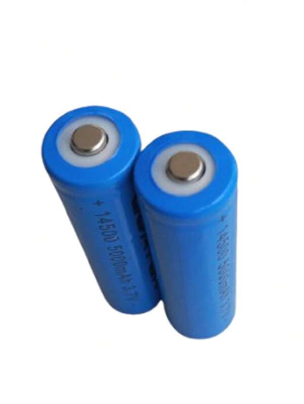 2 unidades Pilha bateria 14500 5000mAh 3,7v recarregável