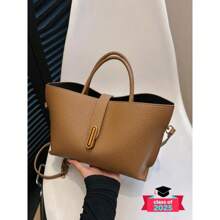 Women's Solid Color Elegant Minimalist Handbag, Handbag Sling Bag, Fashionable Crossbody Bag For Daily Used, Casual  Versatile High-Quality Daily Commuting Bag Designer Bags, Sling Purse, Shoulder Bags, Ladies Purse, Stylish Handbag