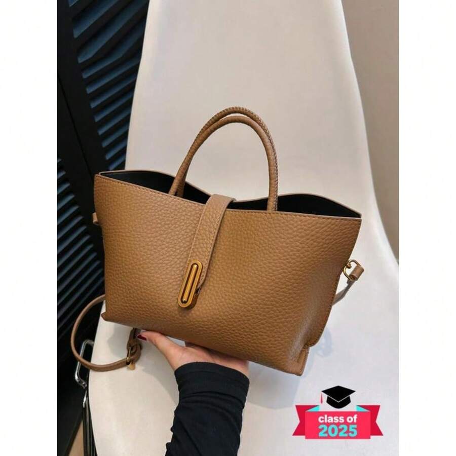 Women's Solid Color Elegant Minimalist Handbag, Handbag Sling Bag, Fashionable Crossbody Bag For Daily Used, Casual  Versatile High-Quality Daily Commuting Bag Designer Bags, Sling Purse, Shoulder Bags, Ladies Purse, Stylish Handbag