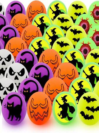 Glow-In-The-Dark Bouncy Balls, Solid Jumping Balls, Toys, Glow-In-The-Dark Bouncy Eyeball Balls, Party Favors, Decorations, School Classroom Game Prizes, Playtime, Group Games, Boys' Toys