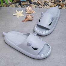 青少年恶魔拖鞋，厚底室内家居浴室淋浴凉鞋，夏季耐磨休闲拖鞋