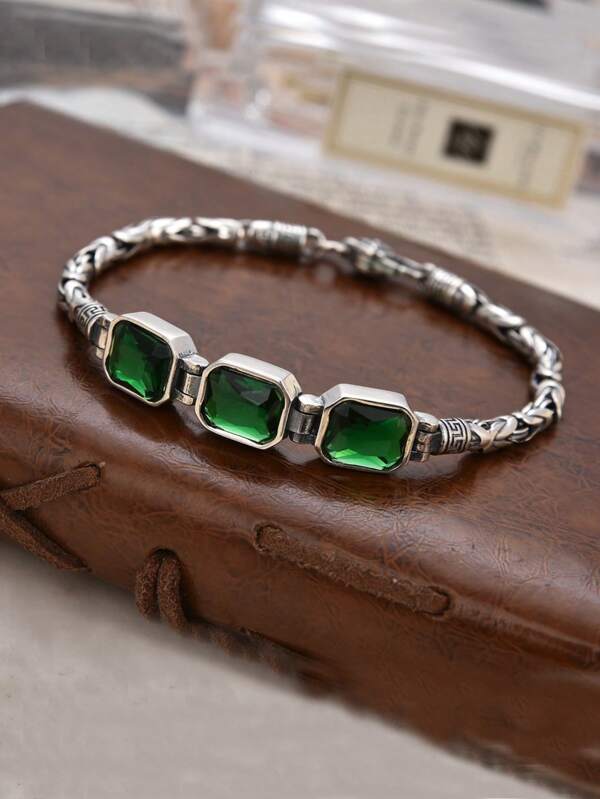 1pc Fashionable Bracelet, Vintage Chinese Style Lucky Element Charm, Elegant Everyday Jewelry Gift