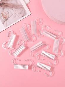 10 件装指甲清洁刷 指甲刷 用于清洁指甲 - 粉色 - 查看 8