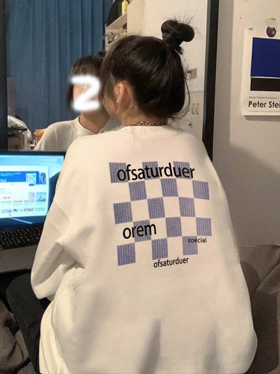 New Joker Loose Casual Crewneck Sweater In Autumn And Winter